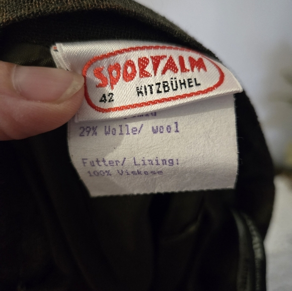 VINTAGE SPORTALM WOOL BLEND MADE IN AUSTRIA 🇦🇹 SKIRT - Picture 12 of 16